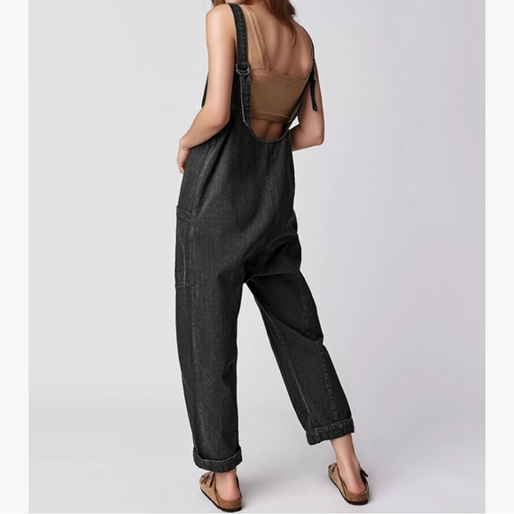 We The Free High Roller Jumpsuit in Mineral Black Free People - Picture 7 of 7